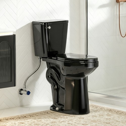 High black toilet - 21",