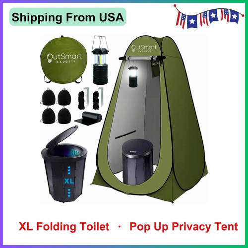Outdoor portable toilet set - outdoor,