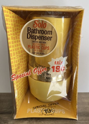 Vintage solo bathroom - bathroom, cup