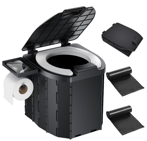 Inodoro portátil plegable - inodoro, con